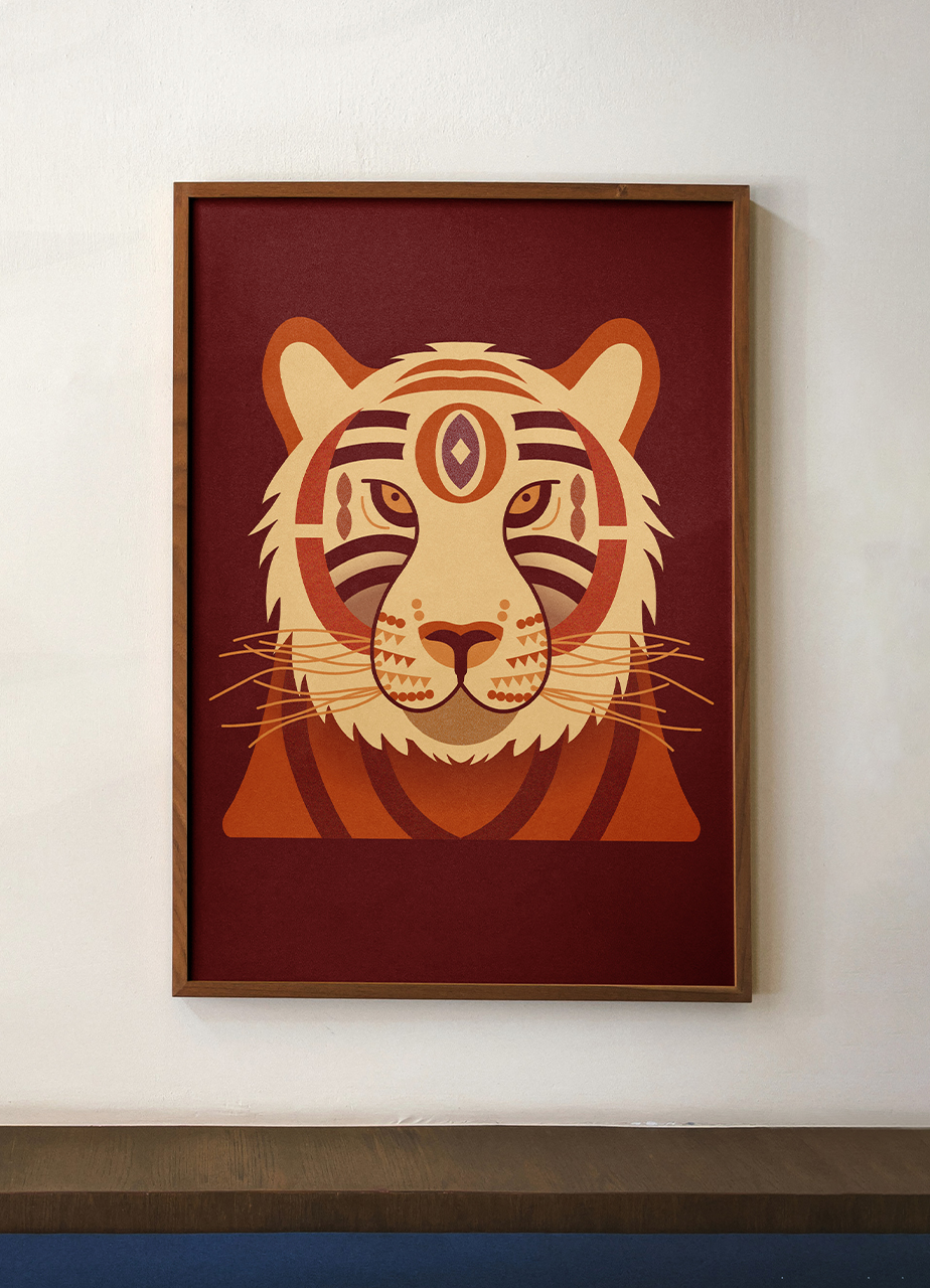 Beeld Tijger Illustratie