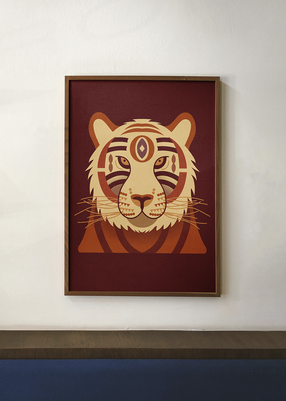 Tijger Illustratie - Kader 2